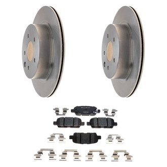 Raybestos® - R-Line™ Plain Rear Brake Kit with Ceramic Pads