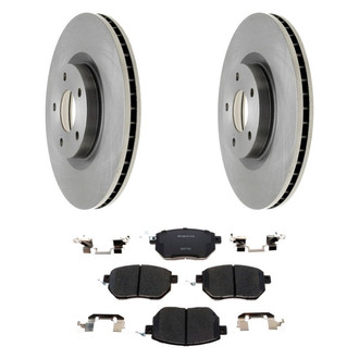 Raybestos® - R-Line™ Plain Front Brake Kit with Ceramic Pads