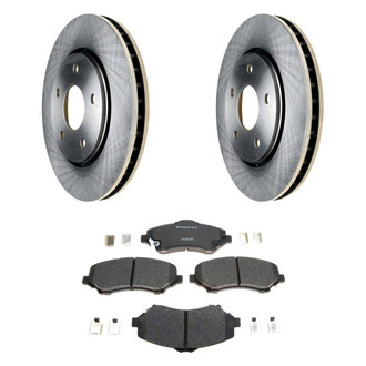 Raybestos® - R-Line™ Plain Front Brake Kit with Semi-Metallic Pads