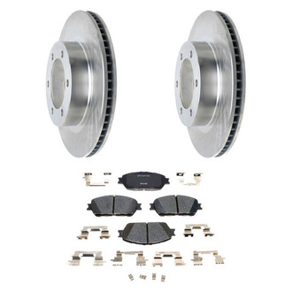 Raybestos® - R-Line™ Plain Front Brake Kit with Ceramic Pads