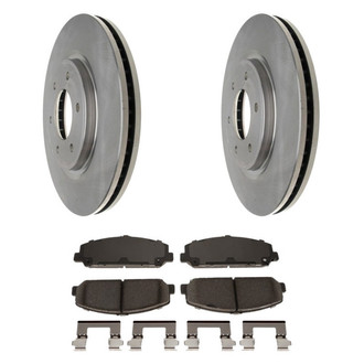 Raybestos® - R-Line™ Plain Front Brake Kit with Ceramic Pads