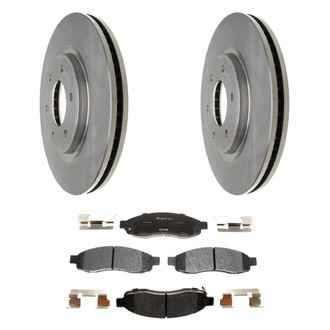Raybestos® - R-Line™ Plain Front Brake Kit with Ceramic Pads