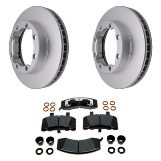 Raybestos® - Element3™ Plain Front Brake Kit with Hybrid Pads