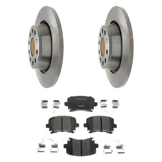 Raybestos® - R-Line™ Plain Rear Brake Kit with Ceramic Pads