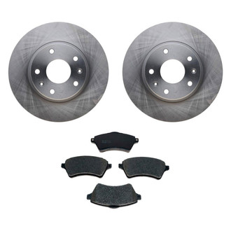 Raybestos® - R-Line™ Plain Front Brake Kit with Semi-Metallic Pads