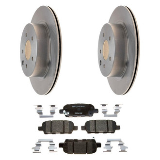 Raybestos® - R-Line™ Plain Rear Brake Kit with Ceramic Pads