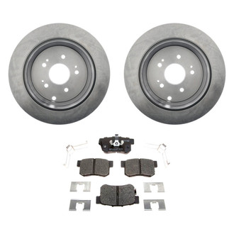 Raybestos® - R-Line™ Plain Rear Brake Kit with Ceramic Pads