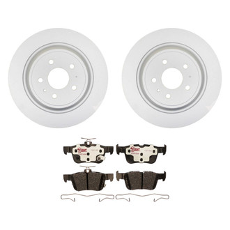 Raybestos® - Element3™ Plain Rear Brake Kit with Hybrid Pads