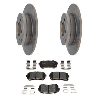 Raybestos® - R-Line™ Plain Rear Brake Kit with Ceramic Pads