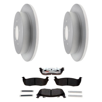 Raybestos® - Element3™ Plain Rear Brake Kit with Hybrid Pads