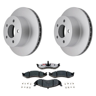 Raybestos® - Element3™ Plain Front Brake Kit with Hybrid Pads