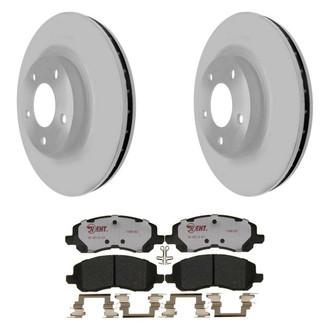 Raybestos® - Element3™ Plain Front Brake Kit with Hybrid Pads