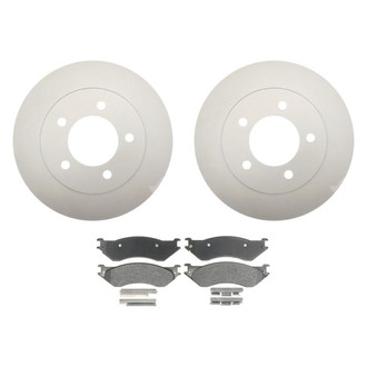 Raybestos® - Element3™ Plain Front Brake Kit with Semi-Metallic Pads