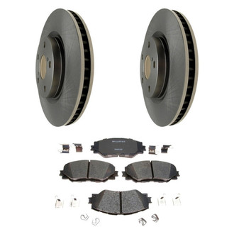 Raybestos® - R-Line™ Plain Front Brake Kit with Ceramic Pads