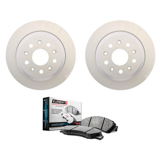 Raybestos® - Element3™ Plain Rear Brake Kit with Hybrid Pads