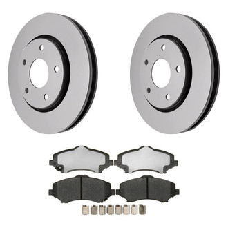 Raybestos® - Element3™ Plain Front Brake Kit with Hybrid Pads