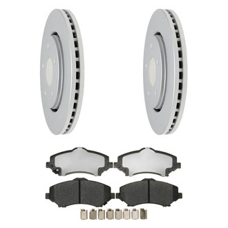 Raybestos® - Element3™ Plain Front Brake Kit with Hybrid Pads