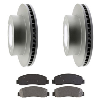 Raybestos® - Element3™ Plain Front Brake Kit with Semi-Metallic Pads
