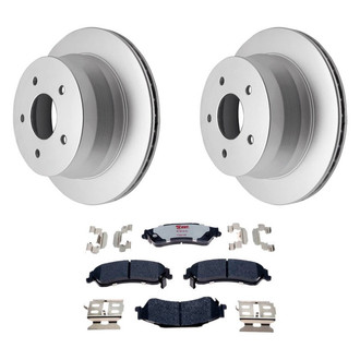 Raybestos® - Element3™ Plain Rear Brake Kit with Hybrid Pads