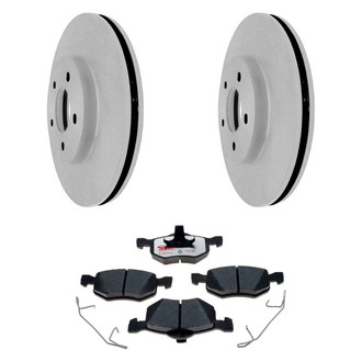 Raybestos® - Element3™ Plain Front Brake Kit with Hybrid Pads