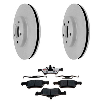 Raybestos® - Element3™ Plain Front Brake Kit with Hybrid Pads