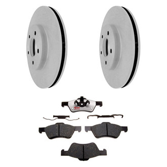 Raybestos® - Element3™ Plain Front Brake Kit with Hybrid Pads