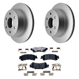 Raybestos® - Element3™ Plain Rear Brake Kit with Hybrid Pads