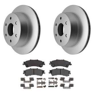 Raybestos® - Element3™ Plain Rear Brake Kit with Semi-Metallic Pads