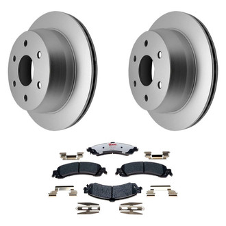 Raybestos® - Element3™ Plain Rear Brake Kit with Hybrid Pads