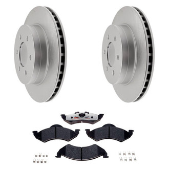 Raybestos® - Element3™ Plain Front Brake Kit with Hybrid Pads
