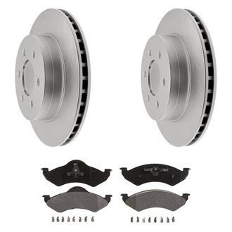 Raybestos® - Element3™ Plain Front Brake Kit with Semi-Metallic Pads