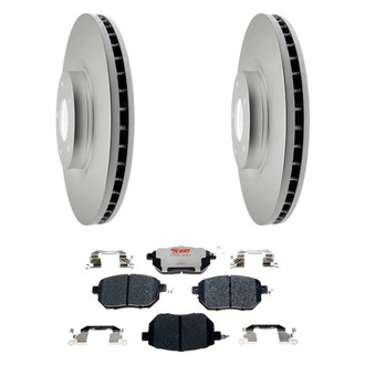 Raybestos® - Element3™ Plain Front Brake Kit with Hybrid Pads