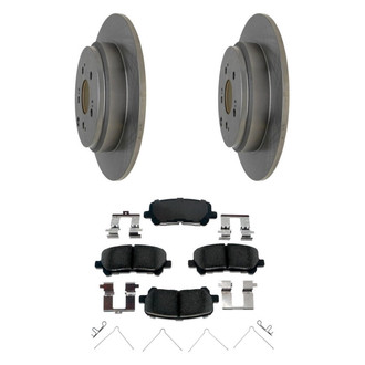 Raybestos® - R-Line™ Plain Rear Brake Kit with Ceramic Pads