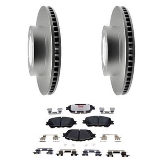 Raybestos® - Element3™ Plain Front Brake Kit with Hybrid Pads