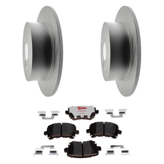 Raybestos® - Element3™ Plain Rear Brake Kit with Hybrid Pads