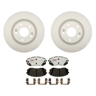 Raybestos® - Element3™ Plain Front Brake Kit with Hybrid Pads