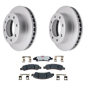 Raybestos® - Element3™ Plain Front Brake Kit with Hybrid Pads