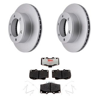 Raybestos® - Element3™ Plain Front Brake Kit with Hybrid Pads