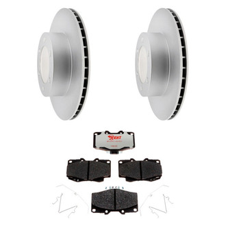 Raybestos® - Element3™ Plain Front Brake Kit with Hybrid Pads