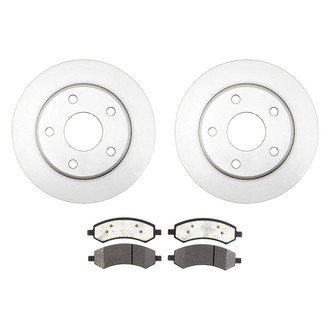 Raybestos® - Element3™ Plain Front Brake Kit with Semi-Metallic Pads