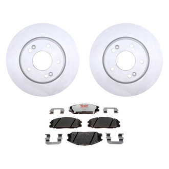 Raybestos® - Element3™ Plain Front Brake Kit with Hybrid Pads