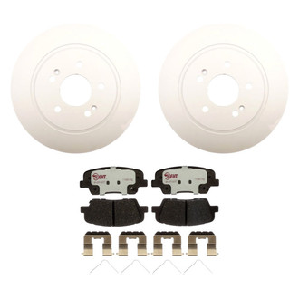 Raybestos® BNDL-1269-31021476 - Element3™ Plain Rear Brake Kit with Hybrid Pads