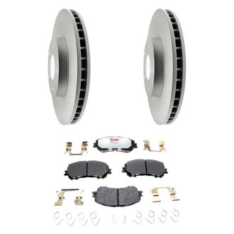 Raybestos® - Element3™ Plain Front Brake Kit with Hybrid Pads