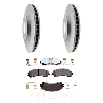 Raybestos® - Element3™ Plain Front Brake Kit with Hybrid Pads