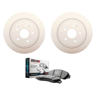 Raybestos® - Element3™ Plain Rear Brake Kit with Hybrid Pads