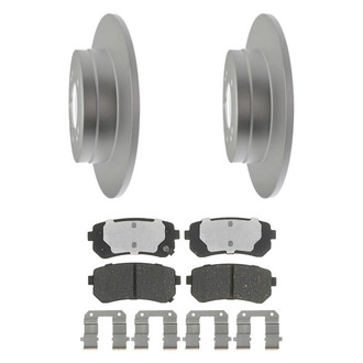 Raybestos® - Element3™ Plain Rear Brake Kit with Hybrid Pads