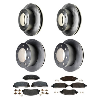 Raybestos® - R-Line™ Plain Brake Kit with Semi-Metallic Pads