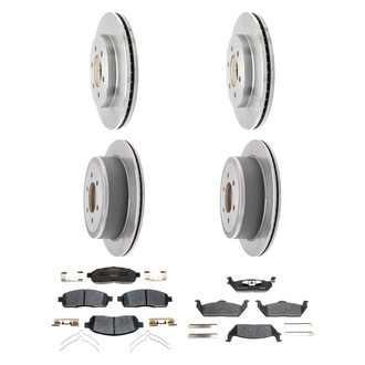Raybestos® - R-Line™ Plain Front and Rear Brake Kit with Ceramic Pads
