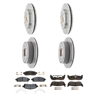 Raybestos® - R-Line™ Plain Front and Rear Brake Kit with Ceramic Pads