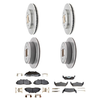 Raybestos® - R-Line™ Plain Front and Rear Brake Kit with Ceramic Pads